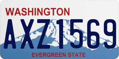 WA license plate AXZ1569
