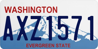 WA license plate AXZ1571