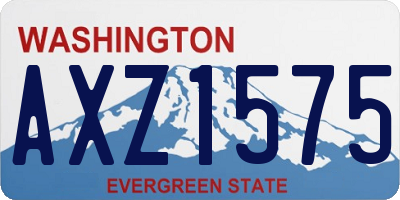WA license plate AXZ1575