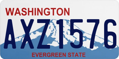 WA license plate AXZ1576