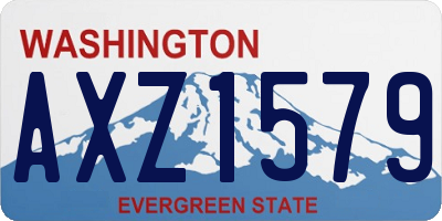 WA license plate AXZ1579