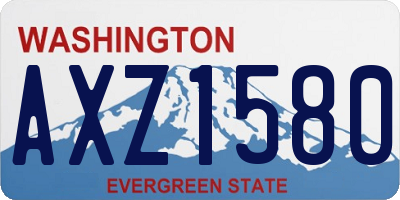 WA license plate AXZ1580