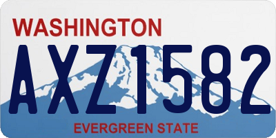 WA license plate AXZ1582