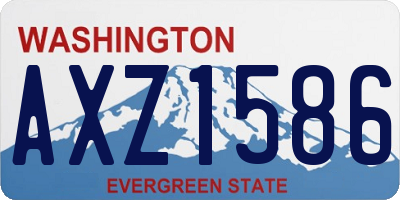 WA license plate AXZ1586