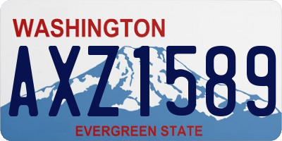 WA license plate AXZ1589