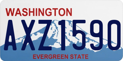 WA license plate AXZ1590