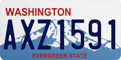 WA license plate AXZ1591