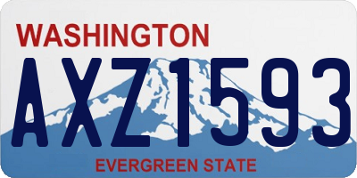 WA license plate AXZ1593