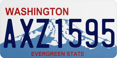 WA license plate AXZ1595