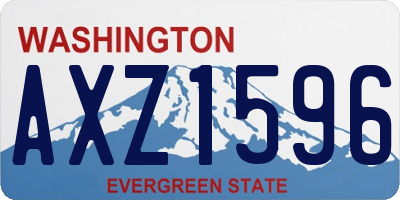 WA license plate AXZ1596