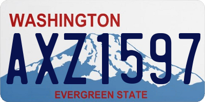WA license plate AXZ1597