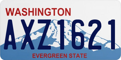 WA license plate AXZ1621