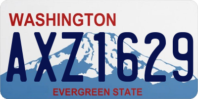 WA license plate AXZ1629