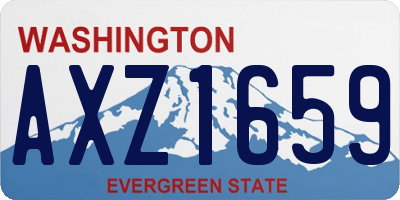 WA license plate AXZ1659
