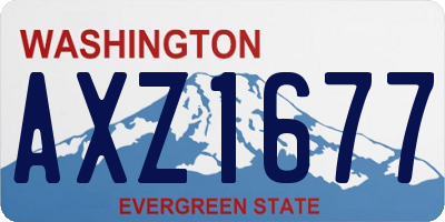 WA license plate AXZ1677