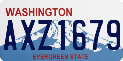 WA license plate AXZ1679