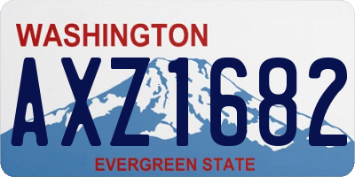 WA license plate AXZ1682