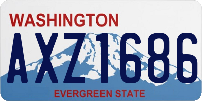 WA license plate AXZ1686