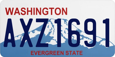 WA license plate AXZ1691