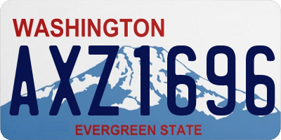 WA license plate AXZ1696