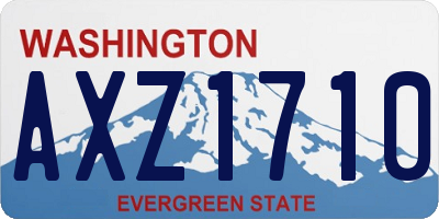 WA license plate AXZ1710