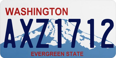 WA license plate AXZ1712