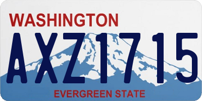 WA license plate AXZ1715