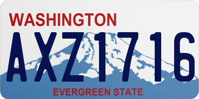 WA license plate AXZ1716