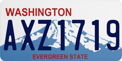 WA license plate AXZ1719