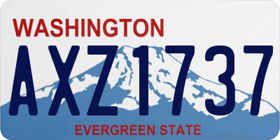 WA license plate AXZ1737