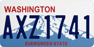 WA license plate AXZ1741