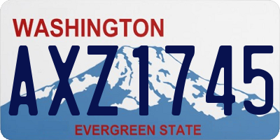 WA license plate AXZ1745