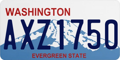 WA license plate AXZ1750