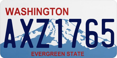 WA license plate AXZ1765