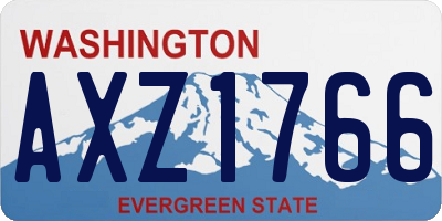 WA license plate AXZ1766