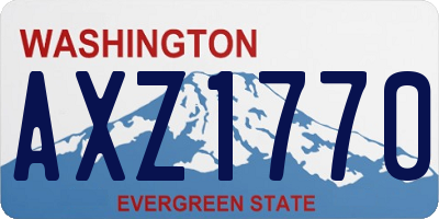 WA license plate AXZ1770