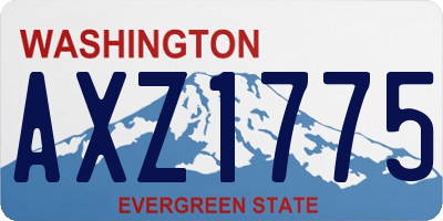 WA license plate AXZ1775