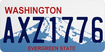 WA license plate AXZ1776