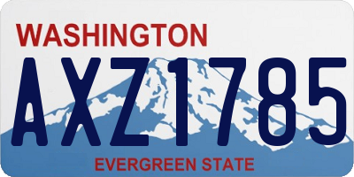 WA license plate AXZ1785