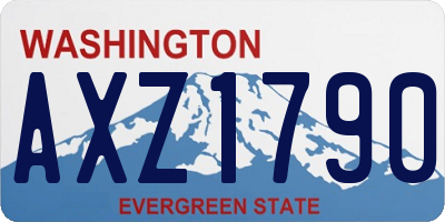 WA license plate AXZ1790