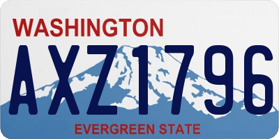 WA license plate AXZ1796