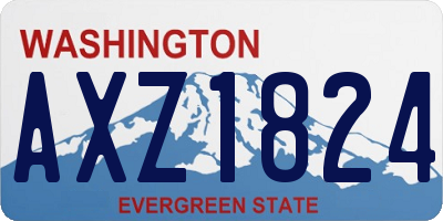 WA license plate AXZ1824