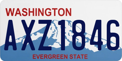 WA license plate AXZ1846