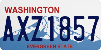 WA license plate AXZ1857
