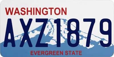 WA license plate AXZ1879