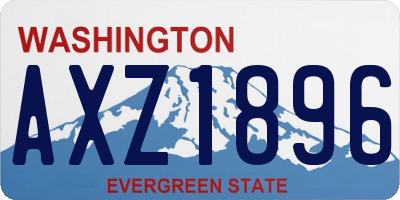 WA license plate AXZ1896