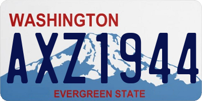 WA license plate AXZ1944