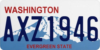 WA license plate AXZ1946