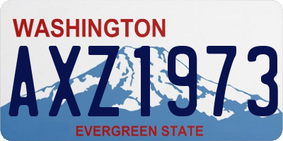 WA license plate AXZ1973
