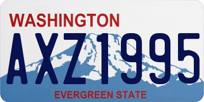 WA license plate AXZ1995